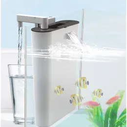 Aquariums Aquarium Threeinone Waterfall Filter, Aeration and Water Change Filter, Wallmounted Fish Tank, Silent Landscaping Tank