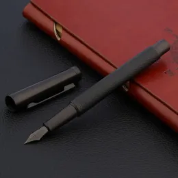 Pens de alta qualidade Hong Dian 1850 Pen metal de caneta fosca eff f Fude Bend Nib Business Office Supplies