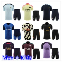 2023 2024 2024 Om Marseilles French Tracksuit Soccer Jerseys Training Shirt Men Kids 23 24 25 Mbappe Football Tracksuit Jersey Shorts Kit Maillot Surtetement Foot