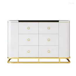 Kitchen Storage Hong Kong Style Light Luxury Sideboard Marble Modern Simple Living Room Entrance Cabinet Dining Partition
