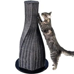 The Refined Feline Calypso Cat Scratcher In Espresso, L X