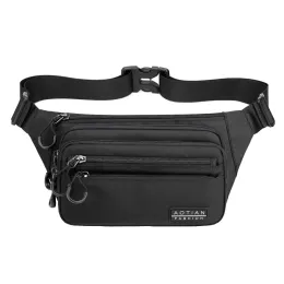 Wallets RS125 Men's Simple Multilayer Lightweight Waterproof Waist Bag Large Capacity Cash Register Wallet Oxford Cloth Bag Travel Bag