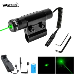 Kapsamlar Taktik Yeşil/Kırmızı Dot Lazer Görüşü Kapsam Tabancası Tüfek Dokumacısı Ayarlanabilir 20mm/11mm Picatinny Rails Mount Rail Airsoft Avcılık