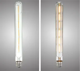 Högkvalitativ E27E26 T30 6W Edison Retro Vintage Cob LED Filament glödlampa tubulär lampa varm vit dimbar 110220v1508378