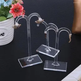 Jewelry Pouches 3pcs Display Rack Sprout Transparent Earring Stand Holder