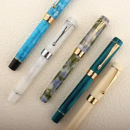 Pens Jinhao Century 100 Series Fountain Pen Multi Color Acryl Barrel Fine Nib Gold Trim Business Signature School