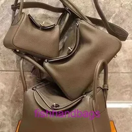 Luxus -Designer -Einkaufstaschen Hermms Lindiss Online -Shop 2024 Neue Mini -Tasche Leder Kissen Damen One Schulter -Crossbody -Handtasche mit originalem Logo