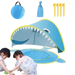 Tents And Shelters Kids Play Tent UV Protection Sun Shelter For Boys Portable With Built-in Mini Pool Design House Picnic