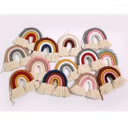 Figurine decorative In Insenatura della casa Nordica Telema dell'arcobaleno Cotton Cotton Tenned Ornaments Decoration Doccia appesa a parete