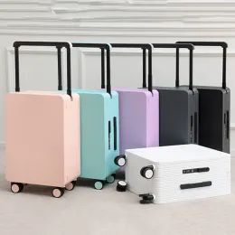 Gepäck Original Brand -Gepäckbox mit breitem Pull Rod 20 Zoll Boarding -Reisetasche mit Passwort Sperrenkoffer für Kofferraum Dropshipping