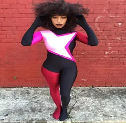 Lycra Spandex Garnet 의상 Zentai Steven Universe 여성 슈퍼 히어로 코스프레 Catsuit42338576527355