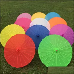 Umbrellas Chinese Colorf Umbrella China Traditional Dance Color Parasol Japanese Silk Props Drop Delivery Home Garden Household Sundr Dhaic