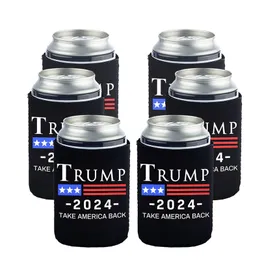 2024 Latas de Trump por 12 onças de neoprene 330ml Manga de garrafa de cerveja