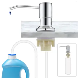 Distributore di sapone liquido lavaggio della pressione estensione estensione provetta per lavello cucina detersivo spirito di ritorno 2 in 1 valvola di ritorno