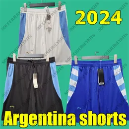 2024 Shorts di calcio Argentina Dybala Messis Soccer Jersey Fans Versione giocatore Aguero Di Maria Maillot Socks Shirt da calcio Camiseta Argentina Euro 2024