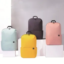 Backpacks Original Xiaomi Backpack 15L Student Schoolbag Light Colorful Couple Mi Backpack Travel 14 Inch Laptop Backpack Dropshipping