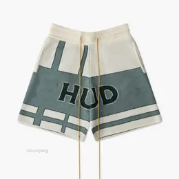 Designer Mens Shorts Fifth Set Rhude Tracksuit Pants Loose and Bekväm mode Populära sommarmens gym Rhude Shorts Harajuku Casual Hip Hop Stree