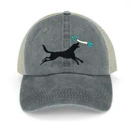 Bollkåpor Dock Diving Black Labrador Retrievercap Cowboy Hat Sun For Children Rave Hats Kvinnor Män