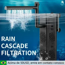 Acessórios 110220V Aquário de aquário Filtro de filtro de chuva tomada de peixe Purificação de água Purificação da oxigenação Bomba de circulação silenciosa Esponja sobressalente