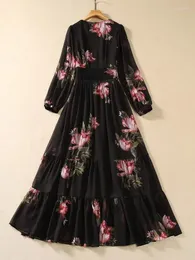 関税送料込み♦Teri Jon ドレス DHgate.com:ZJYT Womens Casual Floral Chiffon Maxi Dress