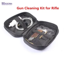 Packs MIZUGIWA Portable Bag Gun Cleaning Kit for Rifle .17 cal .22 cal .30 cal .270/.280 Cal Brass Brush Nylon Bag Gun Hunting Caza