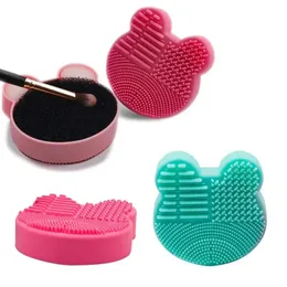 Makeup Brush Cleaner Washing Brush Pad Cleaning Mat Cosmetic Brush Cleaner Universal Make Up Tool Scrubber Board Pad