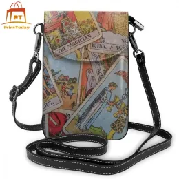 Buckets Tarot Shoulder Bag Tarot Leather Bag Print Trendy Women Bags Multi Purpose Shopping High quality Purse