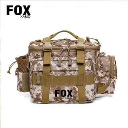 Сумки Foxxamo Outdoor Ecling Lure Must Sack Портативная многофункциональная многофункциональная сумка оксфорда с тканями с держателем стержня