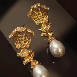 Trifari Vintage Pearl Tassel Earrings Ear Clips withouthores Ladies Jewellery 240418