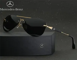 Mercedes Sun polarizando Sun Men039S Toad sem aro Corean Fashion Outdoor Riding Glasses 7432148155