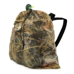 Packs Outdoor Hunting Duck Decoy Bag Mesh Backpack with Shoulder Drake Goose Storage Net Bag Stuffed Fly Wing Ducks for Hunting