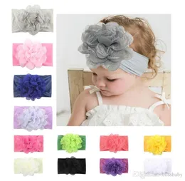 Kids Girls Princess Baby Baby Lace Floral Bands Infant Chiffon Chiffon Nylon Flower Addly Addler Hair Associory7900598