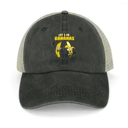 Beretti Savannah Bananas (1) Cappello da cowboy carino in pallone maschile femminile