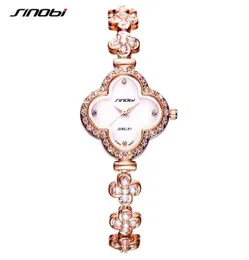 Наручительные часы Sinobi Top Watches Women Fashion Four Four Leaf Clover Forme Bracelet Bruscle Начаты брасляных часов Noble Ladies Jewelry Watch8153581