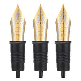 Canetas 3 PCs JINHAO X159 PENÇA DE PENÇA ORIGINAL NIBS NIBRAÇÃO ORIGAL NIB GOLDEN / SLATER EF F M TAMANHO