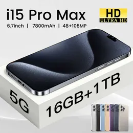 Ny i15 Pro Max Lågpris 1+16 GB allt-i-ett-maskin med stor skärm och bästsäljande smartphone