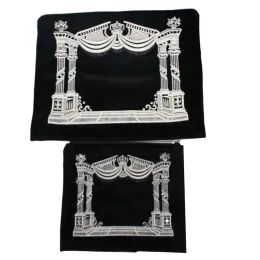 Bags Jewish Tallit and Tefillin Bag Set for Prayer Shawl Israel Zippered Velvet Bags with Plastic Protection Cover