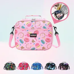 Taschen Dinosaurier Kinder Lunchtasche Oxford warme Kühler Lunchbox Loncheras Dual Sondertasche für Schulbüro Picknick Trave Dual Purpose