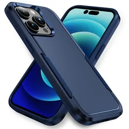 Stoßdicht matte harte, robuste Hülle, Hybrid -Dual -Layer, Vollschutz -Telefonabdeckung für iPhone 15 Pro max 14 13 12 11 xr x 8