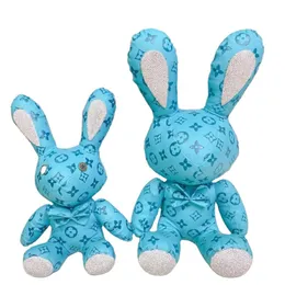 Gefüllte Kaninchen Plüschspielzeug Luxusdesigner Hase Kinder Begleiten Sie Schlafkaninchenspielzeug für Kid Doll TCX Custom niedliche Geburtstagsgeschenke