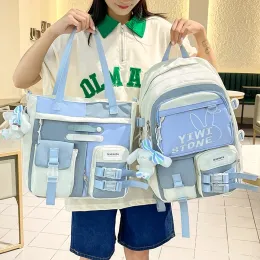 Mochilas JoyPessie Fashion Rucksack Teens fofo Livro estudante Kawaii Set Back Backpack for Girls School Schous Mulheres viajam ombro mochila