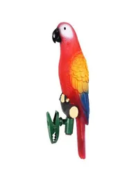 Lâmpada de papagaio de pássaro leve com energia solar com luzes noturnas de clipes para o jardim de jardim de decoração de gotas de ornamento de jardim7358553