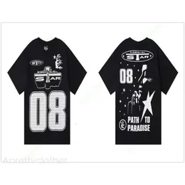 Hellstar designer magliette abiti vestiti di abbigliamento hiphop in tessuto vintage lavato graffiti stradini lettere stampare il motivo geometrico maglietta Hellstar Hellstar short 639