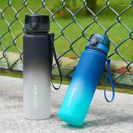 Tumblers Sports Water Cups Męska duża pojemność Gradient odporny na kolor wysokiej temperatury Fitness Przenośna kubek Summer Student Kettle