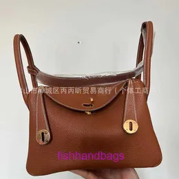 10A Top -Qualität -Tasche Frauen Geldbeutel Designer -Tasche Herrmms Lindiss Bags Regisseur Wachsfaden Leder Weiche Tasche Gold Brown Promi mit originalem Logo