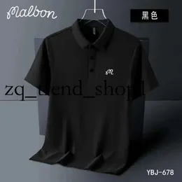 Mens tshirts verão bordado malbon Golf Polo Camisa Homem Homem de Alta Qualidade Mens de Manga Curta Brial Rápula Rápida