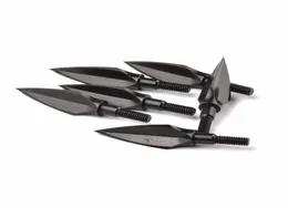 6pcs Broadhead Arrowhead Point 125 Grãos aço para arco de bricolage e arco e flecha de arco e arco e flecha de caça de arco.