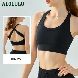 Al0lulu Women's Sports Sports Fitness che corre un reggiseno sportivo di yoga elastico alto