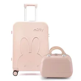 Сумки Новые 20 "22" 24 "26" 28 дюймов Высококачественные чемоданы высокого качества качания с сумочкой на колесах Travel Bag Women Trolley