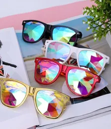 Kaleidoscope Glasses Rave Festival Party EDM Sunglasses Lens Lunette de Soleil Femme Lentes4857825